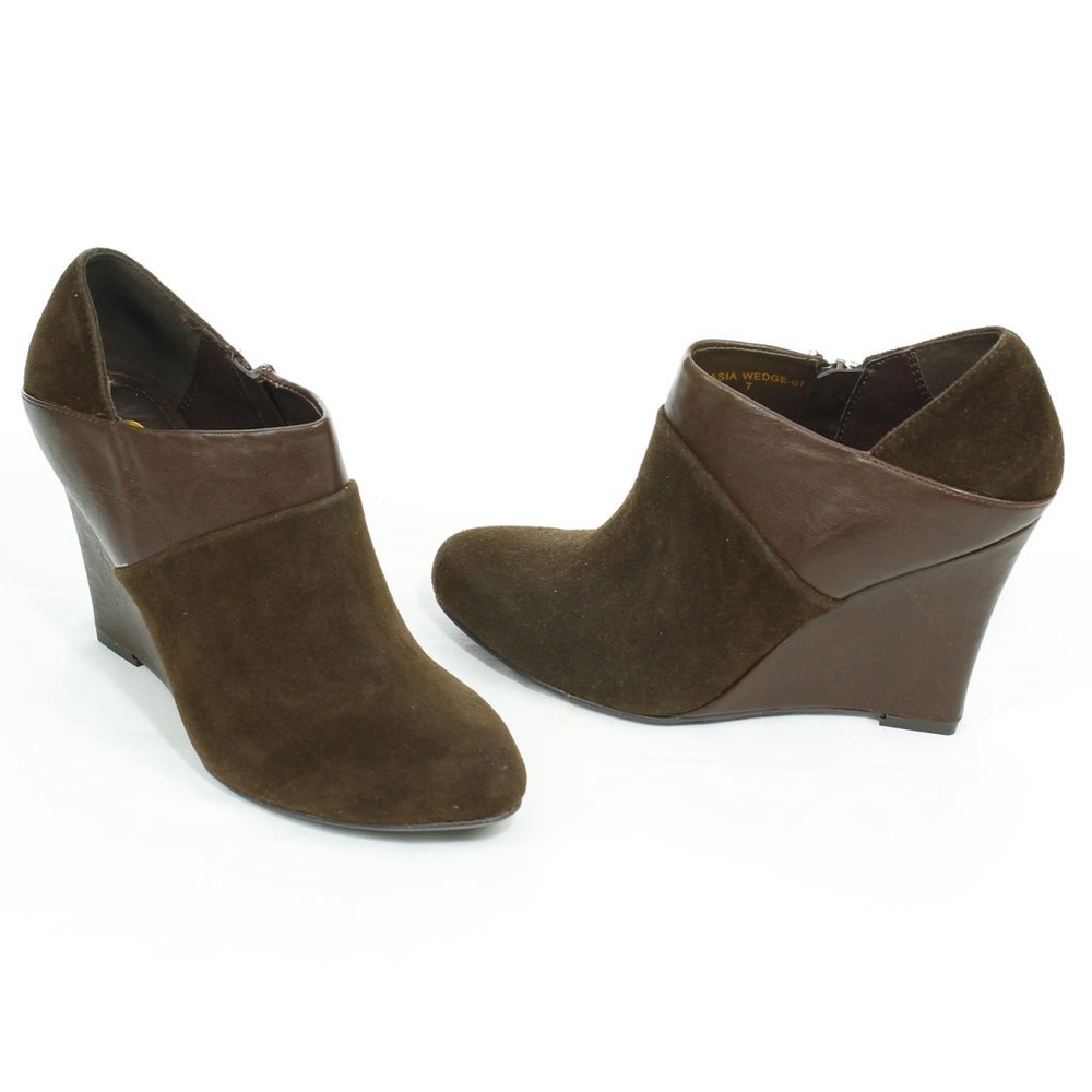 GOMAX Frasia NiB Gray or Brown Wedge Ankle Booties